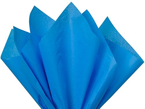 Premium Quality Gift Wrap Paper for Gift Wrapping Paper Crafts, Packing, DIY Crafts and More. | Bright Blue | 15 x 20 100 Sheets