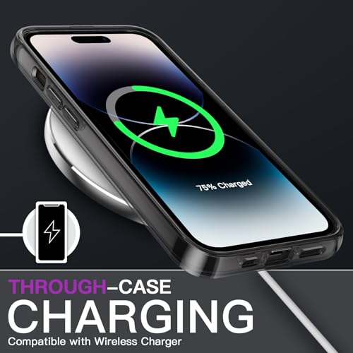 Image of JETech Case for iPhone Pro 6.1-Inch, Shockproof Phone Bumper Cover, Anti-Scratch Clear Back (Black)