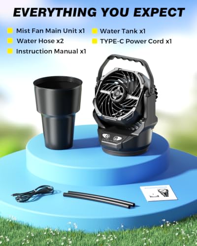 Etholzon Cup Holder Misting Fan