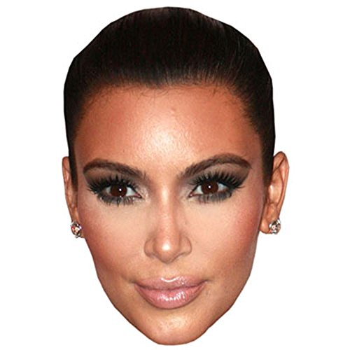 Kim Kardashian Celebrity Mask, Flat Card Face, Fancy Dress Mask