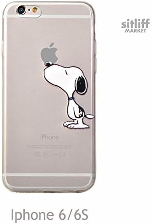 Transparent Case Snoopy for iPhone 6/6s, iPhone 6plus, iPhone 7 case and iPhone 7 plus case (Transparancy/Hearts Iphone 7)