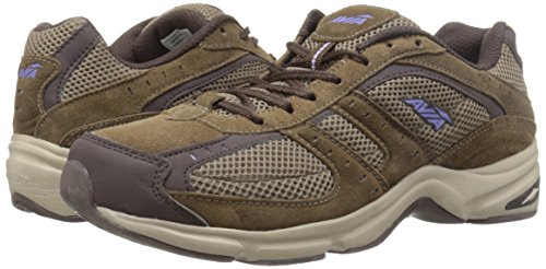 AVIA Tênis de caminhada feminino Avi-Volante Country, Marrom Shitake/Marrom Expresso/Violeta Blaze/P