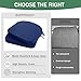 Outdoor Chair Cushions Set of 4: Waterproof & Fade Resistant Patio Furniture Cushions - 17 x 16 x 2 Inch Non Slip Round Corner Seat Cushion Pads with Removable Cover for Garden Yard Lawn, Navy Blue