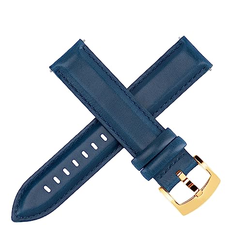 Image of OTTOODY Leather Watch Bands Quick Release, Elegant Top Grain Leather Watch Straps for Men & Women, Choice of Color & Width - 18mm, 19mm, 20mm, 21mm or 22mm Wristbands Bracelet for Watch & Smartwatch