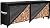 AMAGABELI GARDEN & HOME 8ft Firewood Log Rack With Cover Combo Set Waterproof Outdoor Log Holder Fireplace Heavy Duty Wood Stacker Patio Pit Storage Steel Tubular Pile Rack Tool Accessories Black