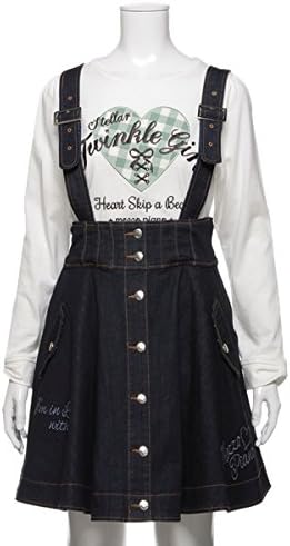 Amazon メゾピアノジュニア Mezzo Piano Junior サスペンダーつきハイウエストフレアスカート コン 150 ガールズ 通販