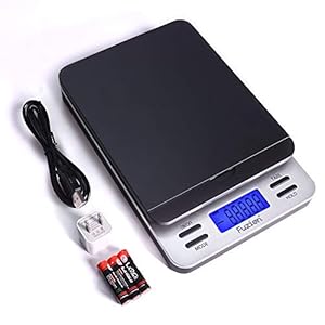 Fuzion Shipping Scale, Accurate Digital Postal Scale 86 lb/0.1 oz with Hold and Tare Function, LCD Display, Postage…