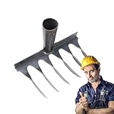 Gartenrechen zum Pflanzen,Rechen zum Pflanzen von Gras,Gartenstrohbagger, Unkrautstecher | Gartenbedarf, Handrechen für die Rasenpflege, Belüften des Bodens, Lockern des Bodens, Jäten, Grabenbau, Land
