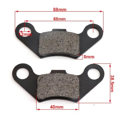 Plaquettes de frein à disque pour kart et quad de 50cc à 250cc