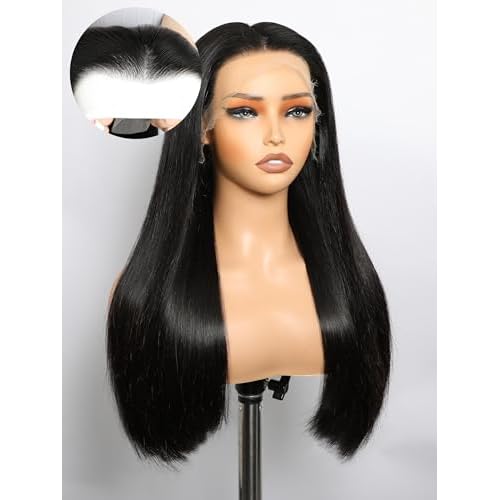 SKINLIKE Real HD Lace Frontal Wig Human Hair 13x4 Full Frontal HD Lace Wig Swiss HD&Parting MAX&PRE Plucked&Tiny Knots&Full 200 Density HD Lace Front Wigs Human Hair Straight For Black Women