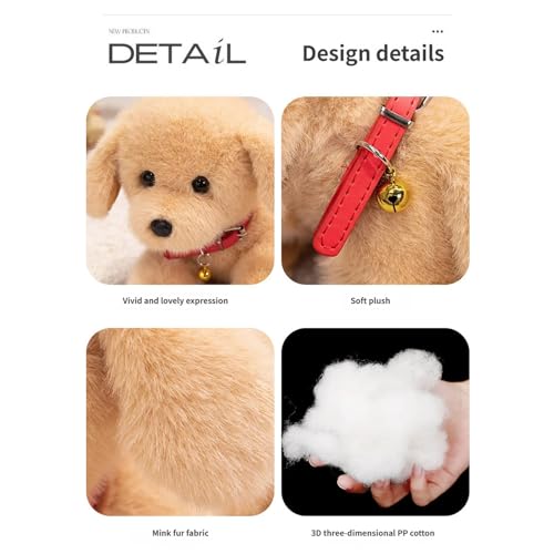 Simulation chien peluche réaliste de haute qualité - 3