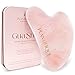 PLANTIFIQUE Rose Quartz Gua Sha Tool – Anti-Aging Face Massager & Jawline Shaper for Skincare Routine – Facial Massage & Skin Care Gift