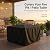 WOMACO Heavy Duty Square Patio Fire Pit/Table Cover, Waterproof Outdoor Furniture Cover (48" x 48" x 29", Black)