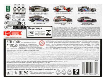 Image of Hot Wheels Silver Series Zamac JBY80 Multipack (Mercedes Benz, 99 Honda Civic, Porsche 928s, BMW Z4, 08 Ford Focus, Toyota AEB6) Vehicle Toy, Mini Car, 6-Pack