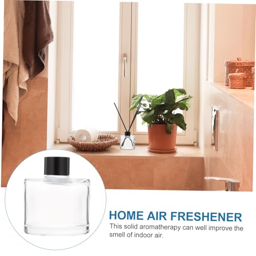Botellas Aromaterapia con Contenedores de Vidrio Transparente y Palitos Difusores Negros miniatura 4