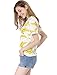 Allegra K Women's Short-Sleeve Banana Printing Casual T-Shirt Large White
