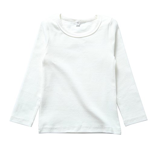 KISBINI Unisex Girls Cotton Long Sleeve T-Shirt Top Tees
