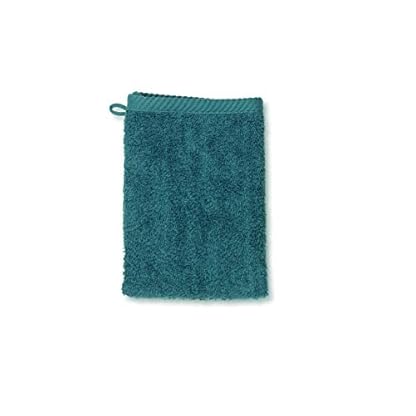 Kela Badezimmer Waschhandschuh, Baumwolle, Blau, 15 mm X 21 mm