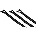 Price comparison product image Hama Hook and Loop Cable Ties, 10x125 mm 20 Piece Set Velcro Reusable Velcro Closure Eyelet for Cable, Leads, Hoses (Black)