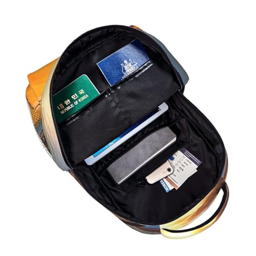 Sac à dos pc portable coucher de soleil protégeant vos affaires