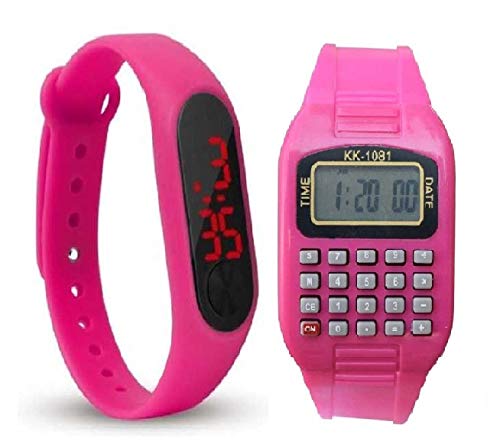 sba prime Calculator & Led Watch for Boys & Girls Pack 2 (Pink) (B082RFCMNK) Amazon Price History, Amazon Price Tracker