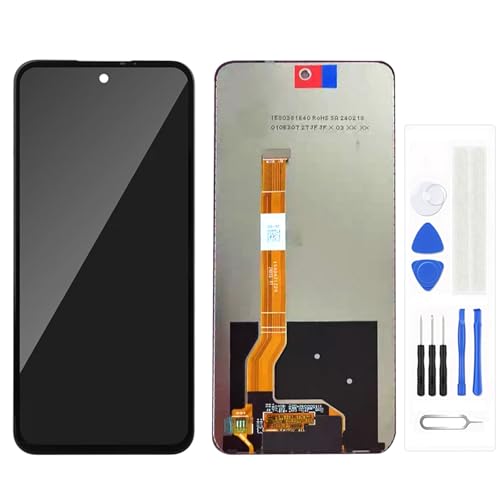 LCD�f�B�X�v���C�݊��i Realme Narzo 80 Lite 4G ��֕i�f�B�X�v���C�K���X�C���t���f�W�^�C�U�p�l�� (����)