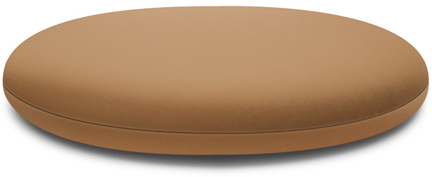 Moismk Khaki Round Chair Cushion 40/35/45Cm Seat Cushion Memory Foam Anti-Slip Soft Round Stool Cushion Chair Pad(,Diameter: 40Cm)