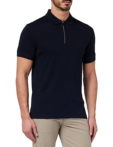 Tommy Hilfiger Herren Poloshirt Kurzarm DC Interlock Slim Fit, Blau (Desert...