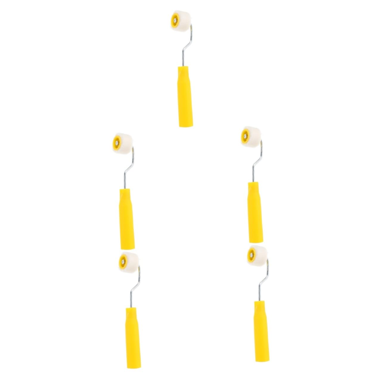 DOITOOL 10 Teiliges Mini Woll Farbroller Ergonomisch für Präzises Streichen Kleiner Flächen Robustes Wollmaterial als Malerzubehör für Hausmaler und Wandreparatur