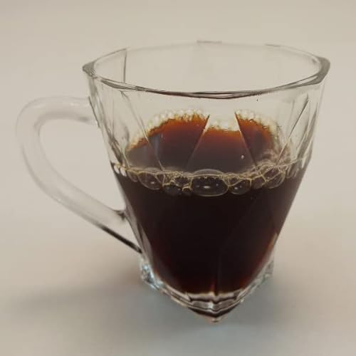 KIT COM 3 XICARAS VIDRO TRANSPARENTE COM ALCA DE 175ML CADA