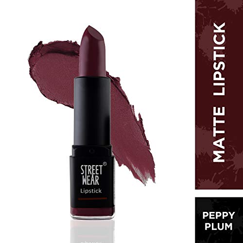 Image of Street Wear Matte Lipstick, Peppy Plum, 4.2g