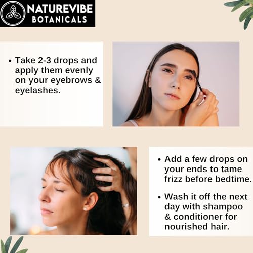 Unlock Radiant Skin and Lustrous Hair with Naturevibe Botanicals Castor Rosemary Oil!