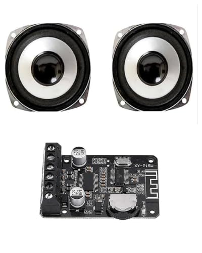 Image of SAM - XY-P15W Bluetooth 5.0 Amplifier Board - 15W+15W Stereo Wireless Audio Receiver Module for DIY Speakers, Home Audio, and Electronics Projects With 2pcs 15 Watt Speaker