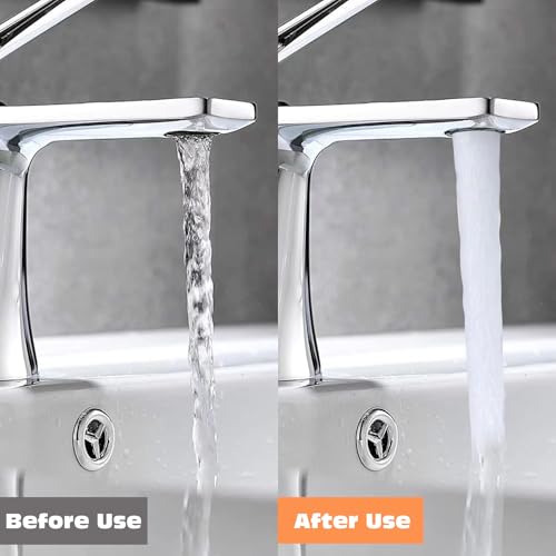 KASESSS 10Stück Wasserhahn Sieb Set, Strahlregler M18.5, Perlatoren für Wasserhähne, M18.5 für Perlator mit 2 Mischdüsenschlüssel, Kunststoff Wasserhahn Siebeinsatz, Wasserhahn Belüfter für Bad, Küche