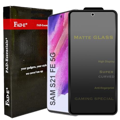 Image of FAD-E Matte Tempered Glass for Samsung Galaxy S21 FE 5G / S21FE | Screen Protector Guard, Matte Glass Finish