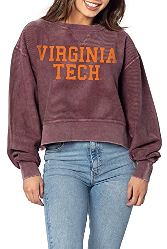 Image of chicka-d NCAA womens Corded Boxy Pullover