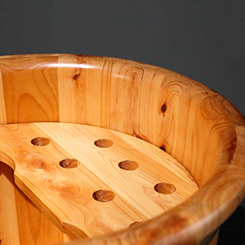 Bañera de pies de madera sólida de cedro 35 cm miniatura 6