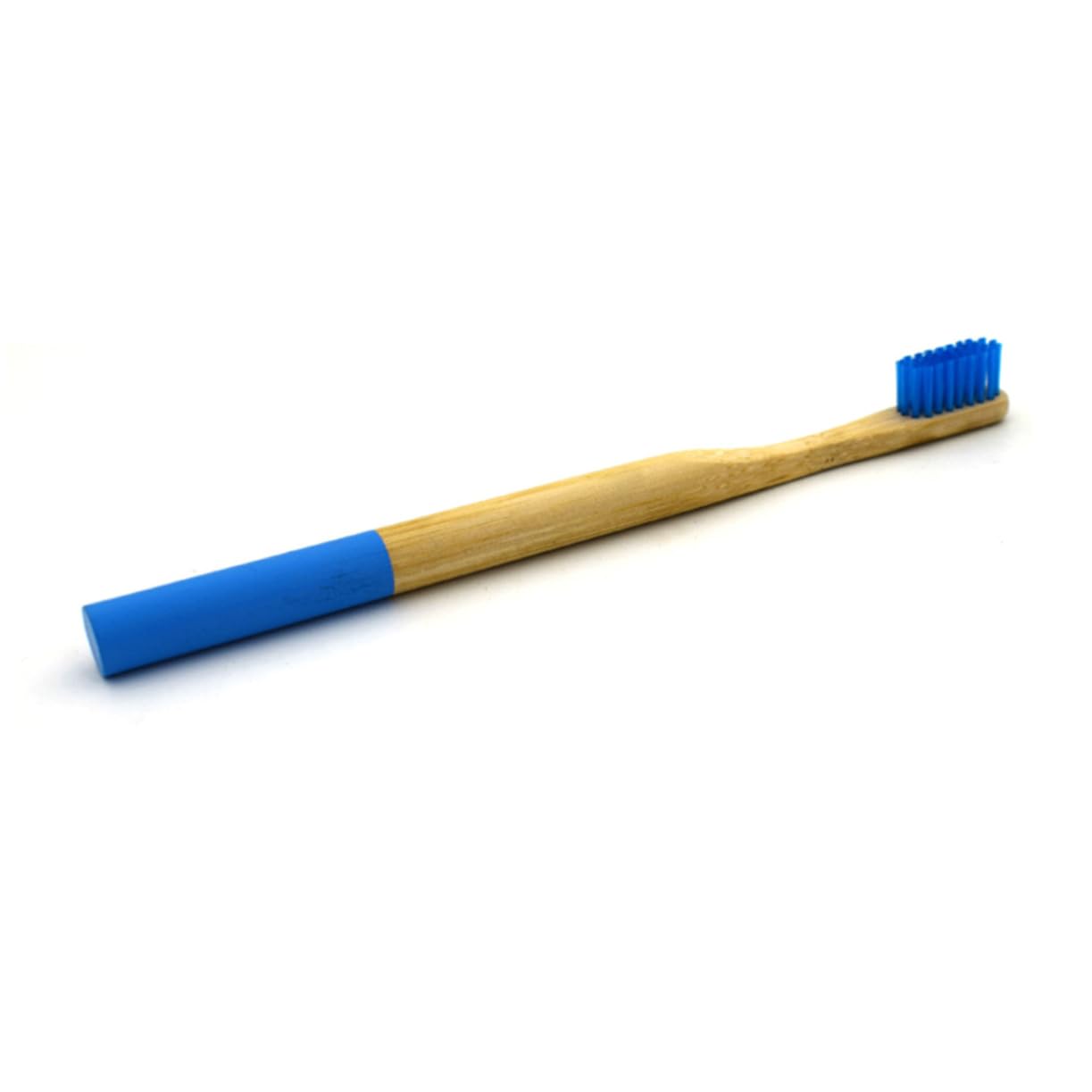 Round Handle Bamboo Toothbrush Biodegradable Bristles for Adults Gentle Gums Natural Oral Care