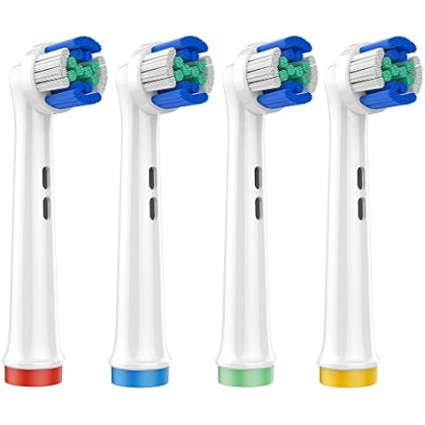 Toothbrush Heads, Electric Toothbrush Replacement Toothbrush Heads Compatible with Oral B Braun 7000/Pro 1000/9600/ 5000/3000/8000 (4 Pack) Cover