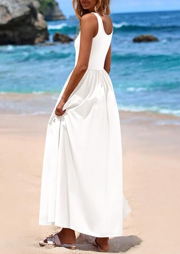 PRETTYGARDEN Womens Summer Casual Scoop Neck Sleeveless Long Dresses Tank Top Patchwork Aline Swing Maxi Dress with Pockets2
