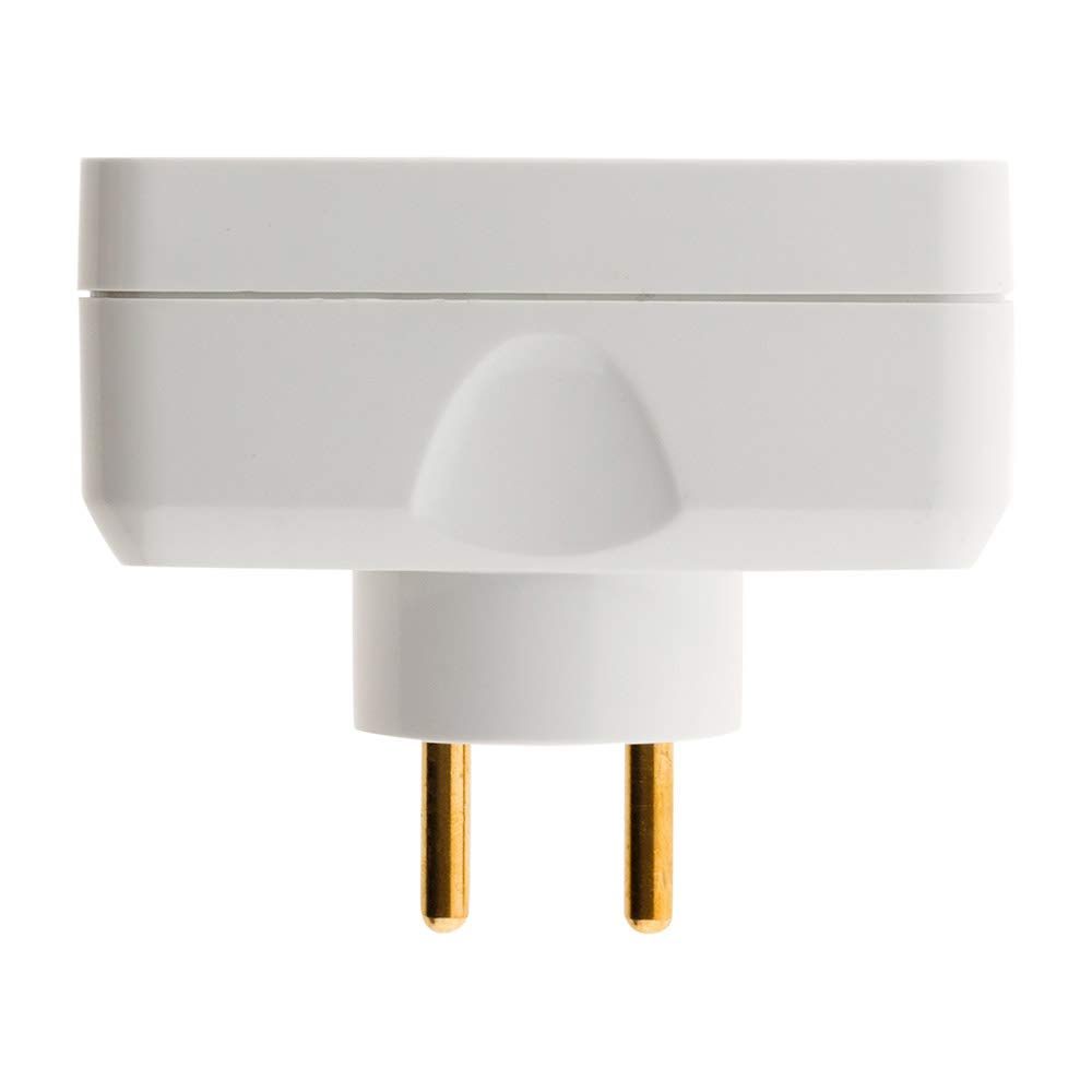 Zenitech - Listwa potrójne gniazdo natynkowe - 1x16A + 2x6A - front - Biała