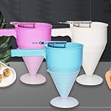 NEIQIUWING Pfannkuchenteig-Spender mit Trichter und Kuchenspender, Kleiner Oktopusball
