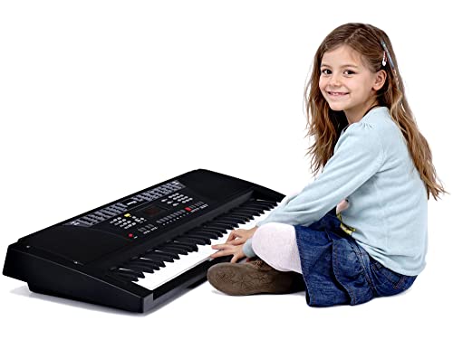 Funkey Super Kit 61 touches en noir avec trépied, banquette et casque - Les Beatles, Paul McCartney, John Lennon, RIngo Starr, George Harrison Funkey Super Kit 61 touches en noir avec trépied, banquette et casque – Image 3