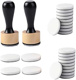 Ink Paints Mixing Blending Tool Mini Round Foam Refills, for Scrapbooking Craft, Control of Ink Placement, No More Inky Fingers Ink Blending Tool with Spare Pads for Rubber Stamping & Scrapbooking
