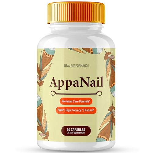 AppaNail Capsules, AppaNail Supplement Pills for Healthy Nail Support - Maximum Strength, All Natural Formula for Nail Growth and Resilience - Daily Nail Care Supplement Reviews (60 Capsules)