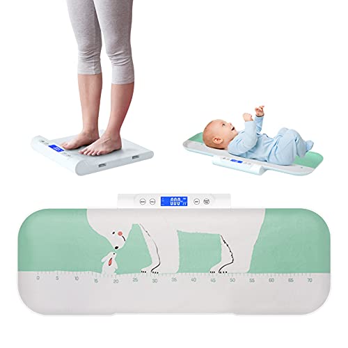 Digital Baby ScaleMeilen Pet Scale2 in 1 Infant ScaleMultiFunction Toddler Scale with Weight Max 220 lbFree Tape Measure and Towel