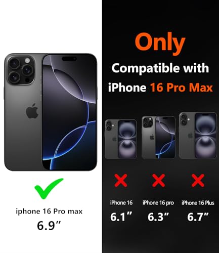 Image of Diverbox for iPhone 16 Pro Max Case Clear [Compatible with MagSafe] [with Screen Protector + Camera Lens Protection ] Shockproof Phone case for iPhone 16 pro Max (Clear Magnetic)