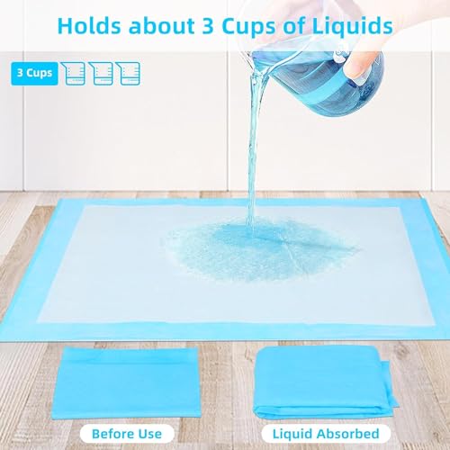 Super Absorbent Waterproof Dog and Puppy Pet Training Pad, Housebreaking Pet Pad, 50-Count Extra Middle-Size, 28’’X34’’, Blue Super Absorbent Waterproof Dog and Puppy Pet Training Pad, Housebreaking Pet Pad, 50-Count Extra Middle-Size, 28’’X34’’, Blue