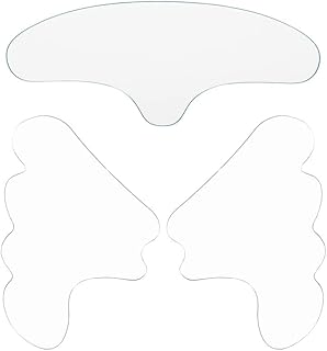 Qudai Kit de almofadas para cuidados com a pele facial Silicone Testa e sorriso Patches anti-rugas Almofadas de suavização para remoção de tratamento de linhas finas de rugas BD