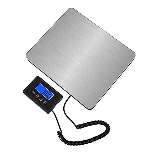 Báscula de Peso Postal 396lb/180kg Plataforma Acero Inox LCD